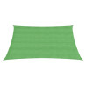 Toldo de vela HDPE verde claro 160 g/m² 4x4 m 2