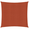 Toldo de vela HDPE terracota 160 g/m² 4x4 m 1