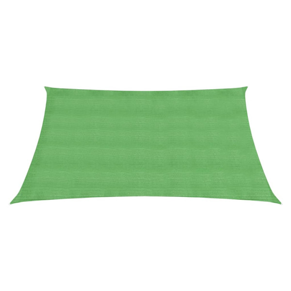 Para-sol estilo vela 160 g/m² 3x3 m PEAD verde-claro M 2