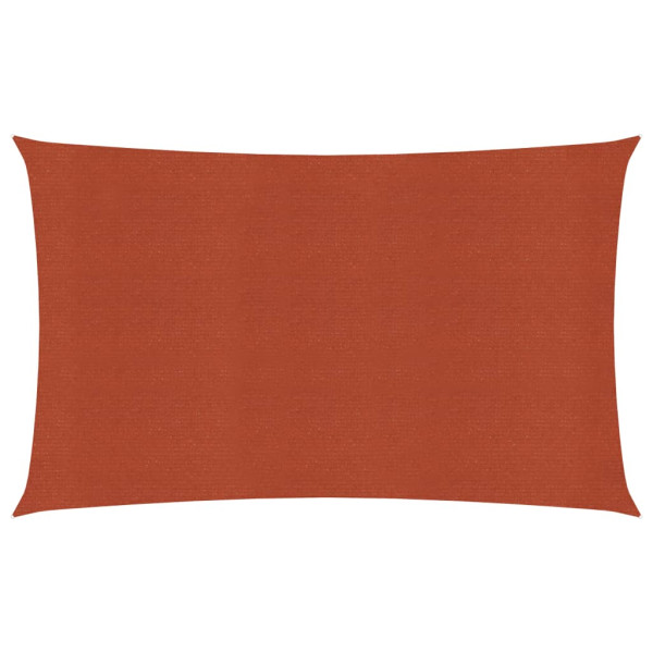 Toldo de vela HDPE terracota 160 g/m² 3x6 m D