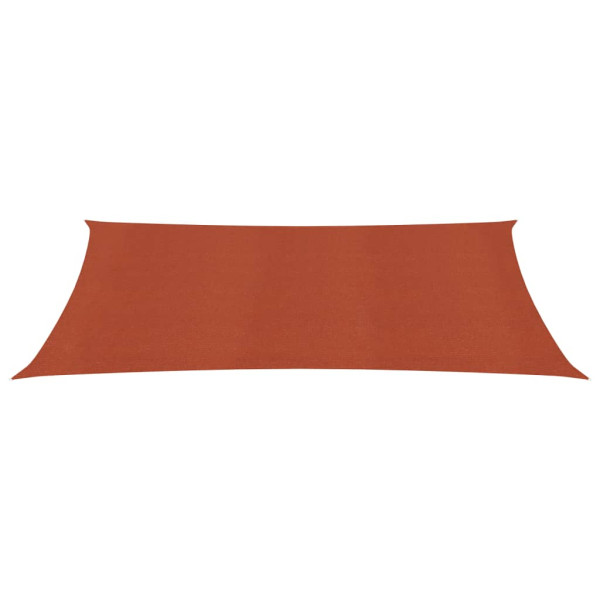 Para-sol estilo vela 160 g/m² 3x6 m PEAD terracota M 2