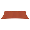 Para-sol estilo vela 160 g/m² 3x6 m PEAD terracota 2