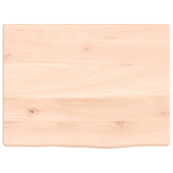 Encimera de baño madera maciza sin tratar 40x30x2 cm M 3