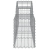 Cestos gabião arqueados 20pcs 200x30x40/60 cm ferro galvanizado 5
