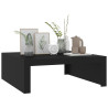 Mesa de centro madera contrachapada negro 100x100x35 cm 4