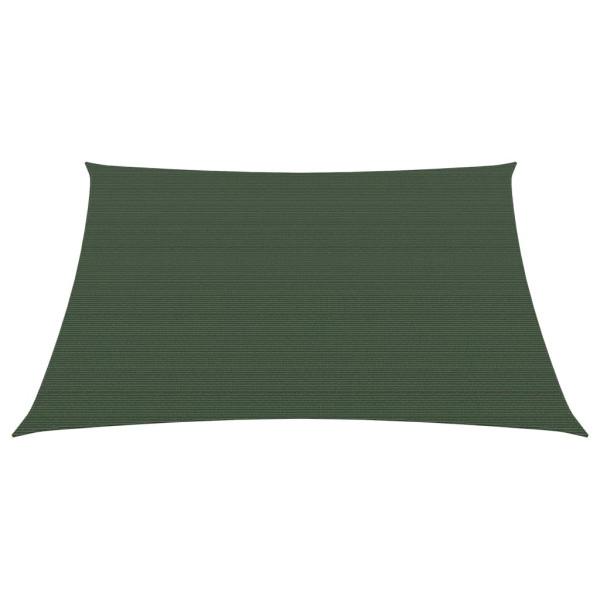 Para-sol estilo vela 160 g/m² 4x4 m PEAD verde-escuro M 2