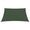Toldo de vela  HDPE verde oscuro160 g/m² 4x4 m 2