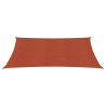 Toldo de vela HDPE terracota 160 g/m² 2.5x4.5 m 2