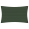 Toldo de vela HDPE verde oscuro 160 g/m² 3x6 m 1