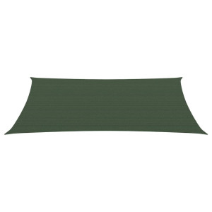 Para-sol estilo vela 160 g/m² 3x6 m PEAD verde-escuro H