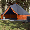 Tienda familiar tipi para 6 personas impermeable gris naranja 1