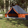 Tenda familiar tipi para 6 pessoas impermeável cinza/laranja 3