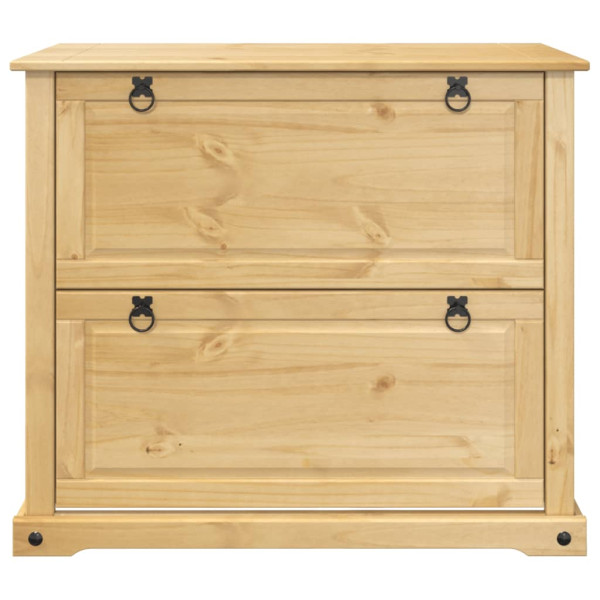 Mueble zapatero Corona madera maciza de pino 99x32x85 cm M 4