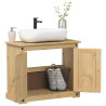Mueble de lavabo de baño Corona madera maciza pino 73x33x60 cm 1