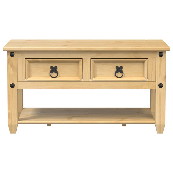 Mesa de centro com gavetas Corona 85x50x45 cm pinho maciço M 4