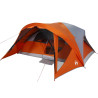 Tienda de campaña familiar 6 personas impermeable gris naranja 2