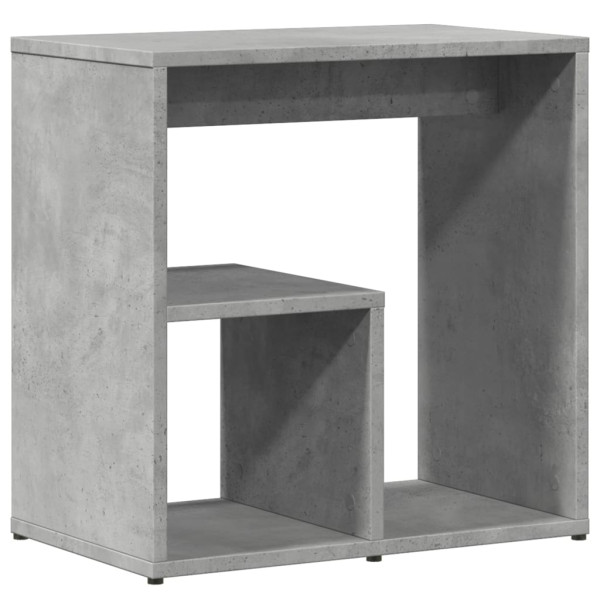 Mesa auxiliar 2 uds madera ingeniería gris hormigón 50x30x50 cm M 5