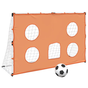 Baliza de futebol infantil com alvos e bola 182x62x118 cm H