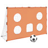 Baliza de futebol infantil com alvos e bola 182x62x118 cm 2