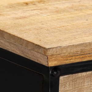 Mesa escritorio madera maciza de mango 110x50x76 cm H