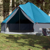 Tenda familiar tipi para 8 pessoas impermeável azul 1