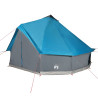 Tienda de campaña familiar tipi 8 personas impermeable azul 5