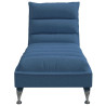 Chaise lounge com almofadões tecido azul 4