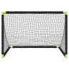 Portería de fútbol infantil plegable negra 90x64x64 cm 5