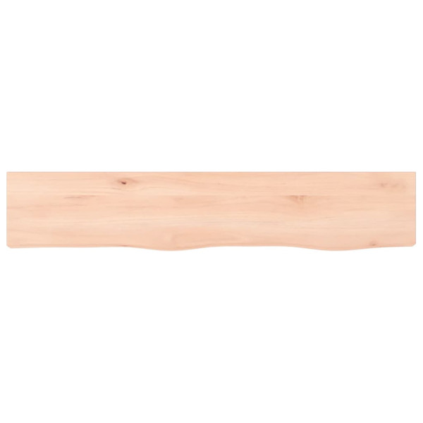 Estante de pared madera maciza de roble sin tratar 100x20x2 cm M 4