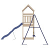 Parque infantil de exterior de madera maciza de pino 5