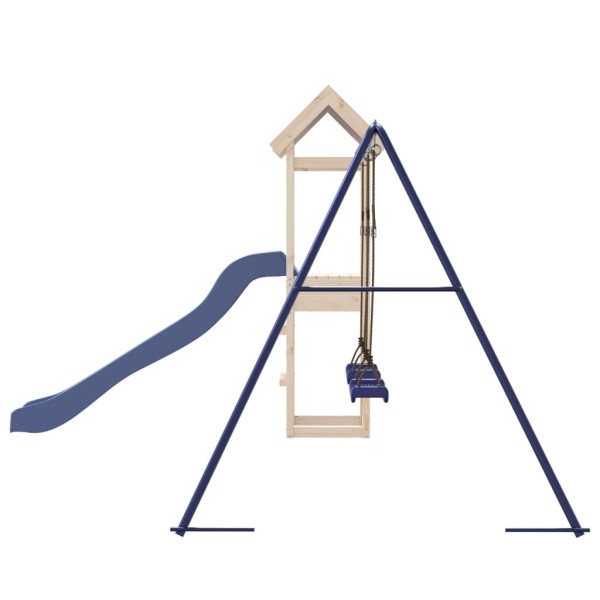 Parque infantil de exterior de madera maciza de pino M 5