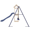 Parque infantil de exterior de madera maciza de pino 5