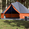 Tienda familiar tipi para 8 personas impermeable gris naranja 1