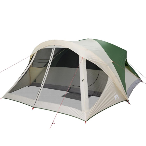 Tenda familiar estilo cabana para 6 pessoas impermeável verde M 5