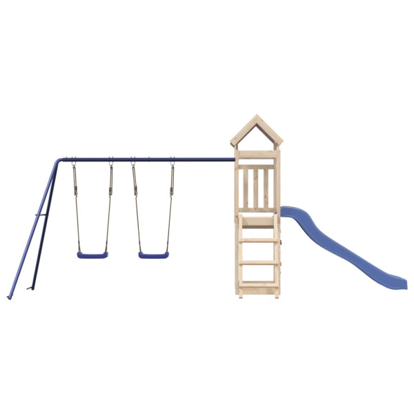 Parque infantil de exterior de madera maciza de pino M 3