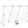 Baliza futebol infantil c/ bolas 2 em 1 184x64x124 branco 2