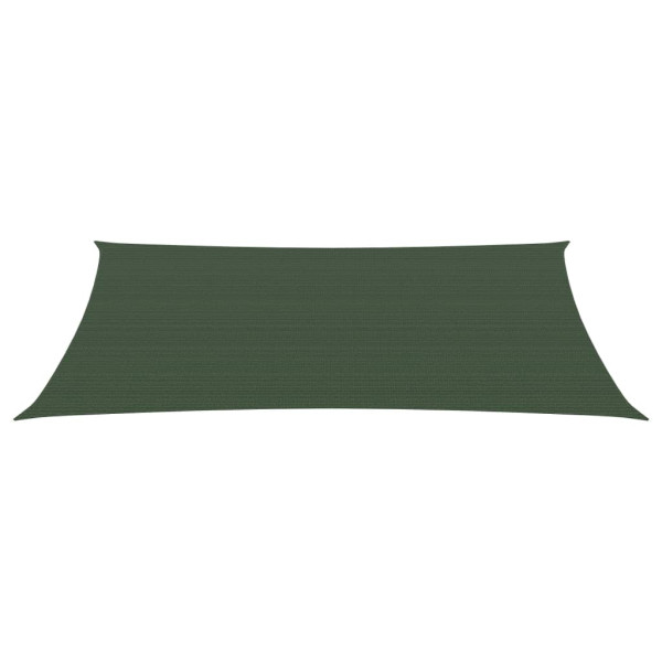 Para-sol estilo vela 160 g/m² 5x8 m PEAD verde-escuro M 2