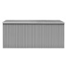 Abrigo de jardim 257x392x181 cm metal cinzento 4