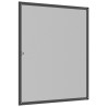 Mosquitera para ventanas gris antracita 100x120 cm 4