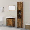 Set de muebles baño 3 pzas madera contrachapada roble ahumado 1