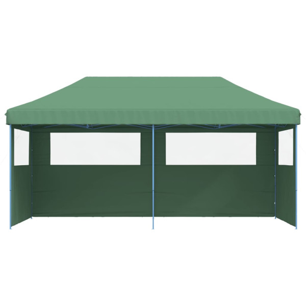 Tienda de fiesta plegable Pop-Up con 3 paredes laterales verde M 3