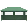 Tienda de fiesta plegable Pop-Up con 3 paredes laterales verde 3
