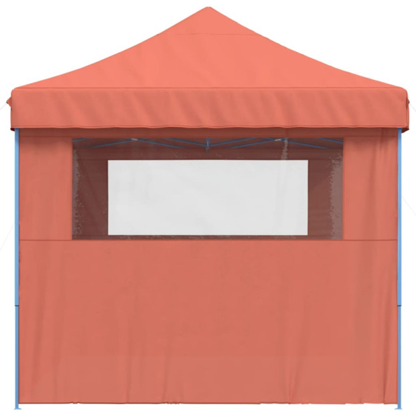 Tienda de fiesta plegable Pop-Up 3 paredes laterales terracota M 4