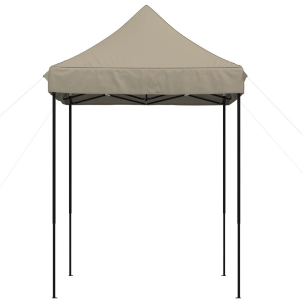 Tenda p/ festas pop-up dobrável 200x200x306cm cinza-acastanhado M 3