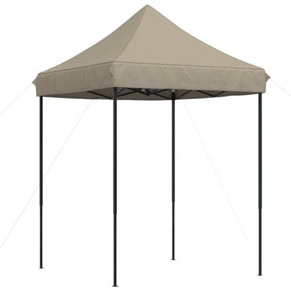 Tenda p/ festas pop-up dobrável 200x200x306cm cinza-acastanhado M 5