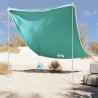 Toldo de playa con anclas de arena verde 214x236 cm 1