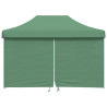 Tienda de fiesta plegable Pop-Up con 4 paredes laterales verde 3