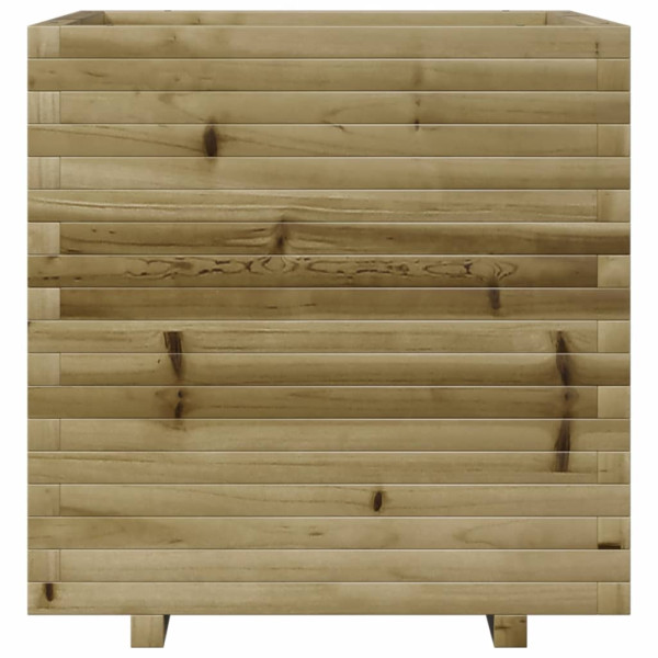 Vaso/floreira de jardim 70x70x72 cm madeira de pinho impregnada M 5