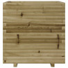 Jardinera de madera de pino impregnada 70x70x72 cm 5