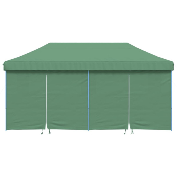 Tienda de fiesta plegable Pop-Up con 4 paredes laterales verde M 3